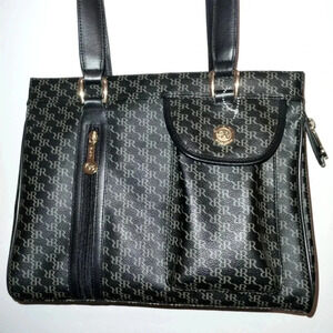 New Leather Luxury Designer Shoulder Bag Black Gold Vintage Womens Fashion Purse